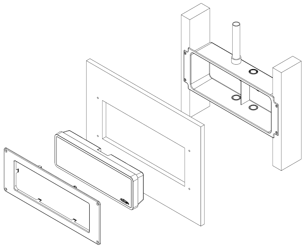 New wall surface assembly illustration