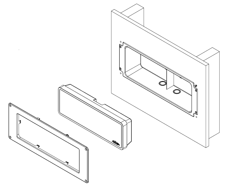 Existing wall surface assembly illustration